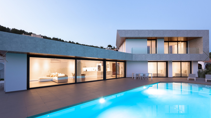 Modern style villa with sea views in Gran Sol Calpe
